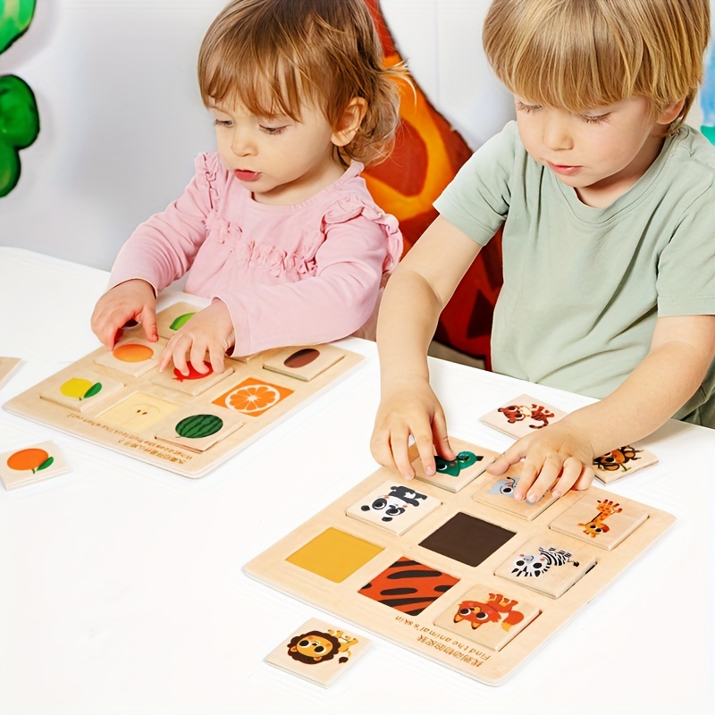 Puzzle Madera - Juguetes Niños 3 4 Años Madera Infantil Juegos Educativos  Tablero Montessori Juegos de Mesa