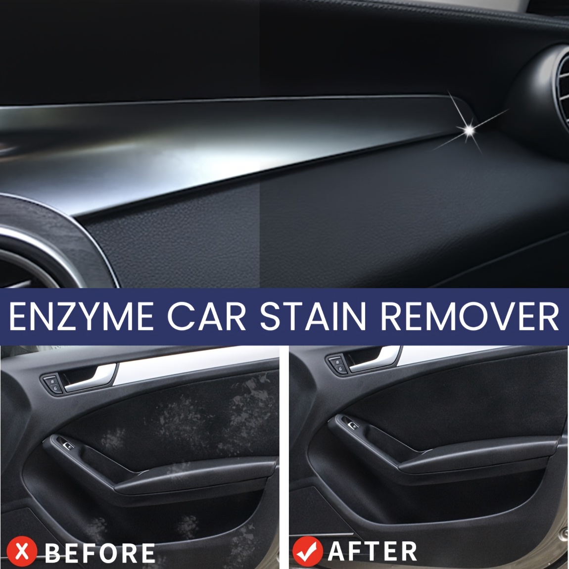 Compre Rayhong Enzyme 5-second Car Stain Remover Interior Seats Instrument  Panel Cleaning Fast and Powerful Stain Removal Maintenance and  Refurbishment