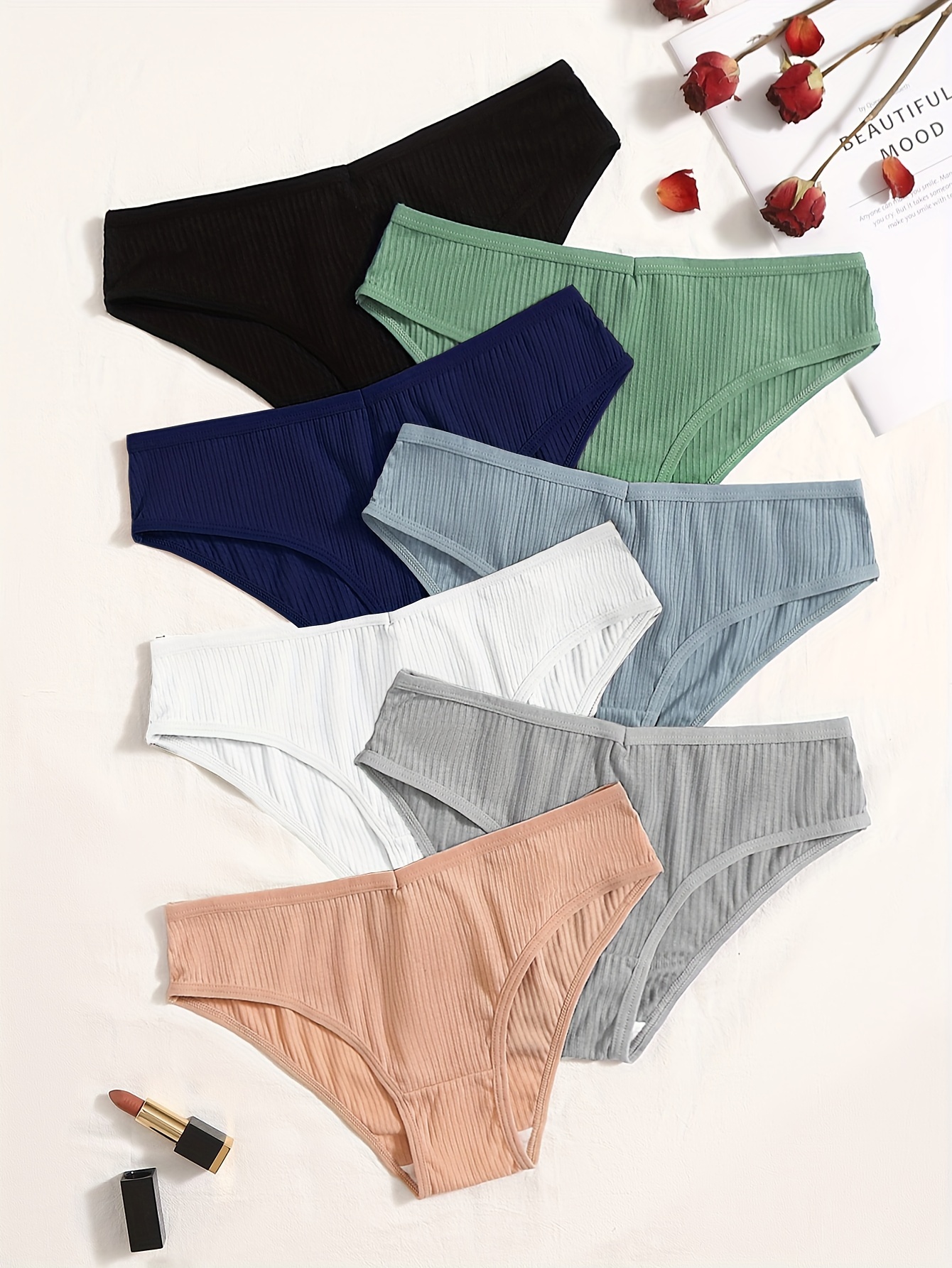Women's One Week Pattern Mixed Color Panties - Temu