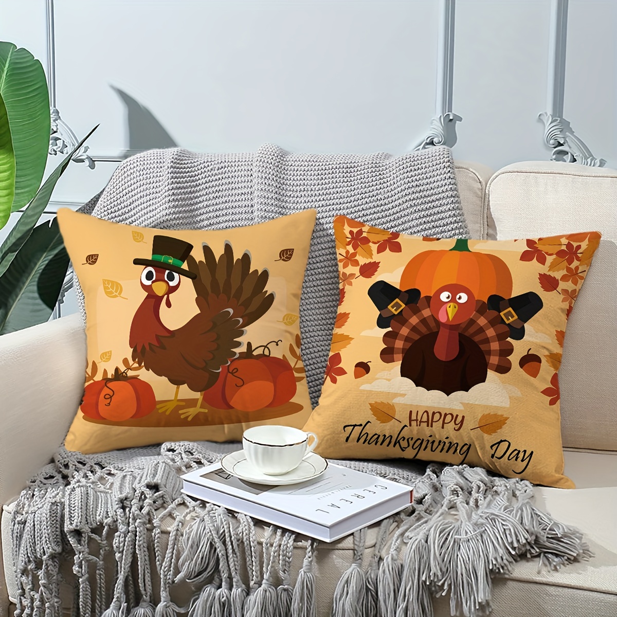 Thanksgiving lumbar online pillow