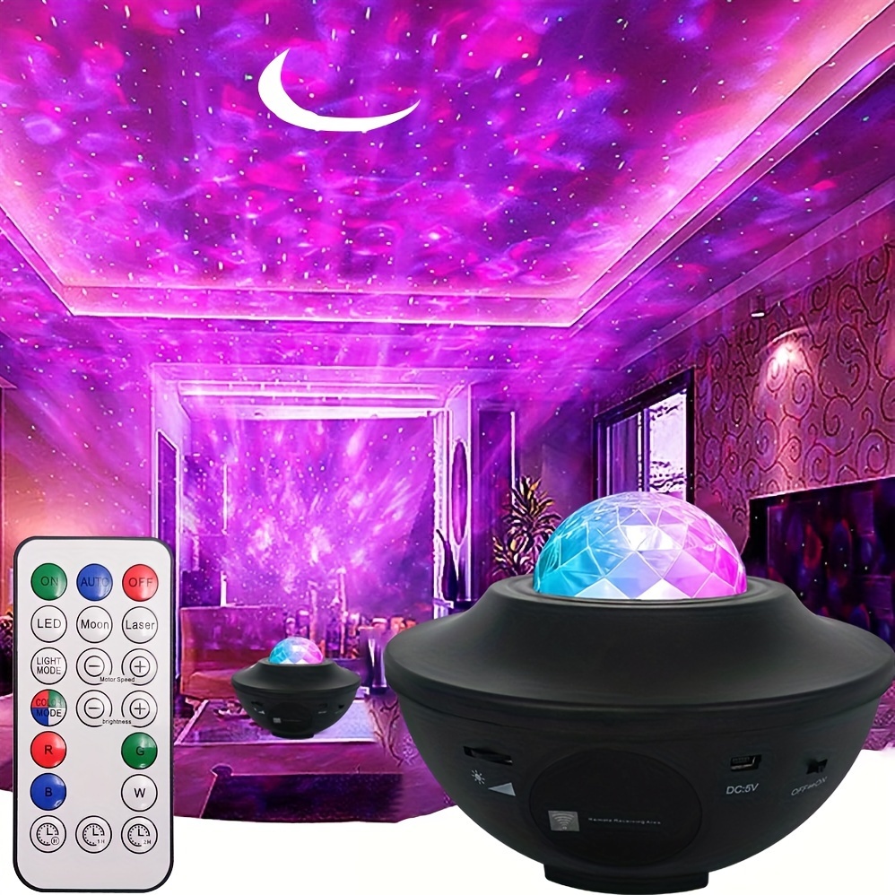 Star Projector,15 Colors Galaxy Projector Star Light Projector for  Bedroom,15 White Noise Galaxy Lights for Bedroom,Bluetooth Speaker Galaxy  Light