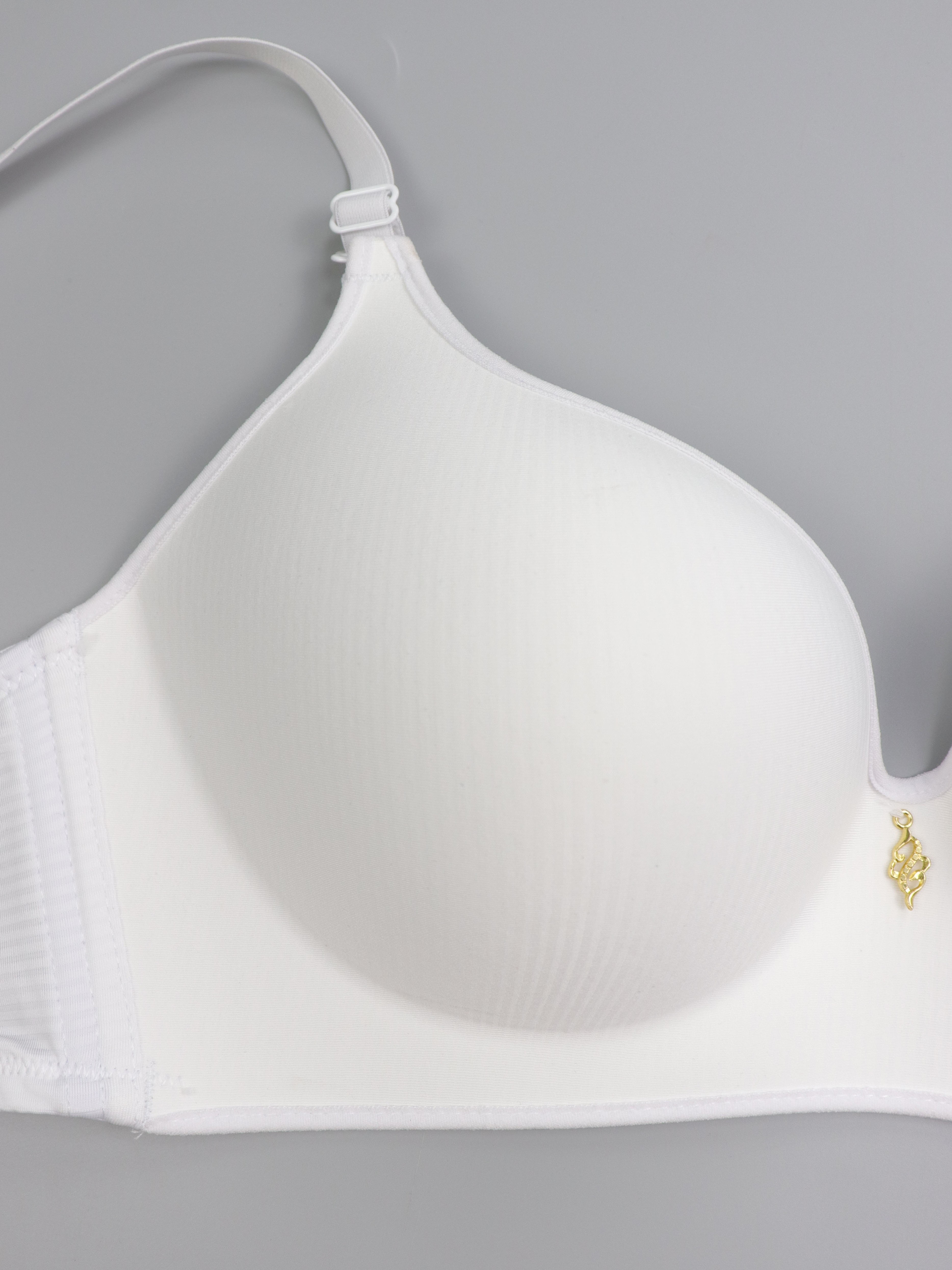 Womens White Cotton Bras - Underwear, Clothing