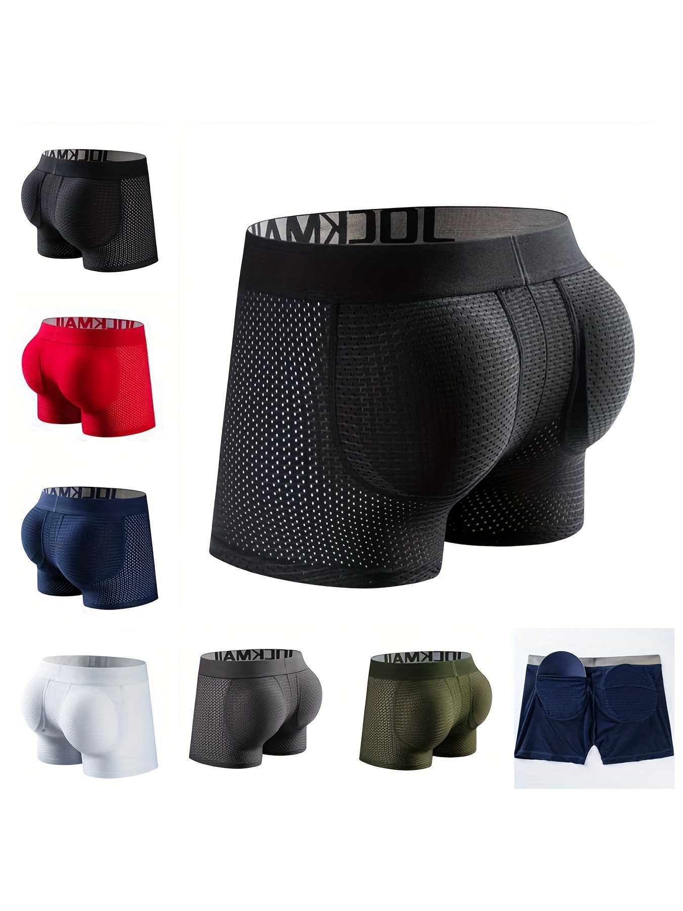 Jockmail Men's Boxers Briefs Underwear Mesh Breathable Comfy - Temu