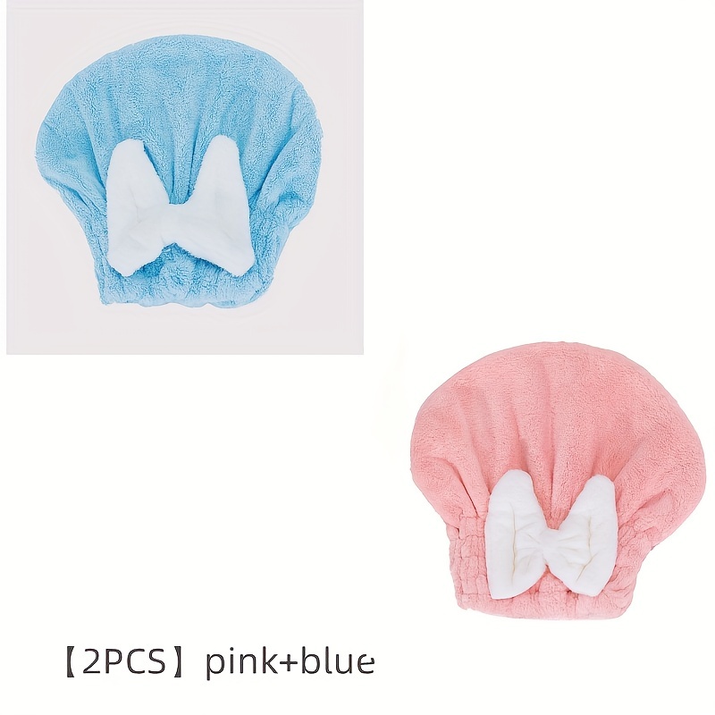 Quick Drying Hair Towel Wrap Bow knot Women Microfiber Temu