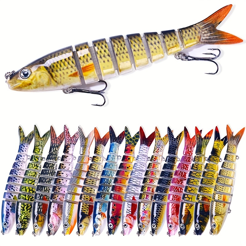 Bass Fishing Lures Freshwater Saltwater Multi jointed - Temu Canada