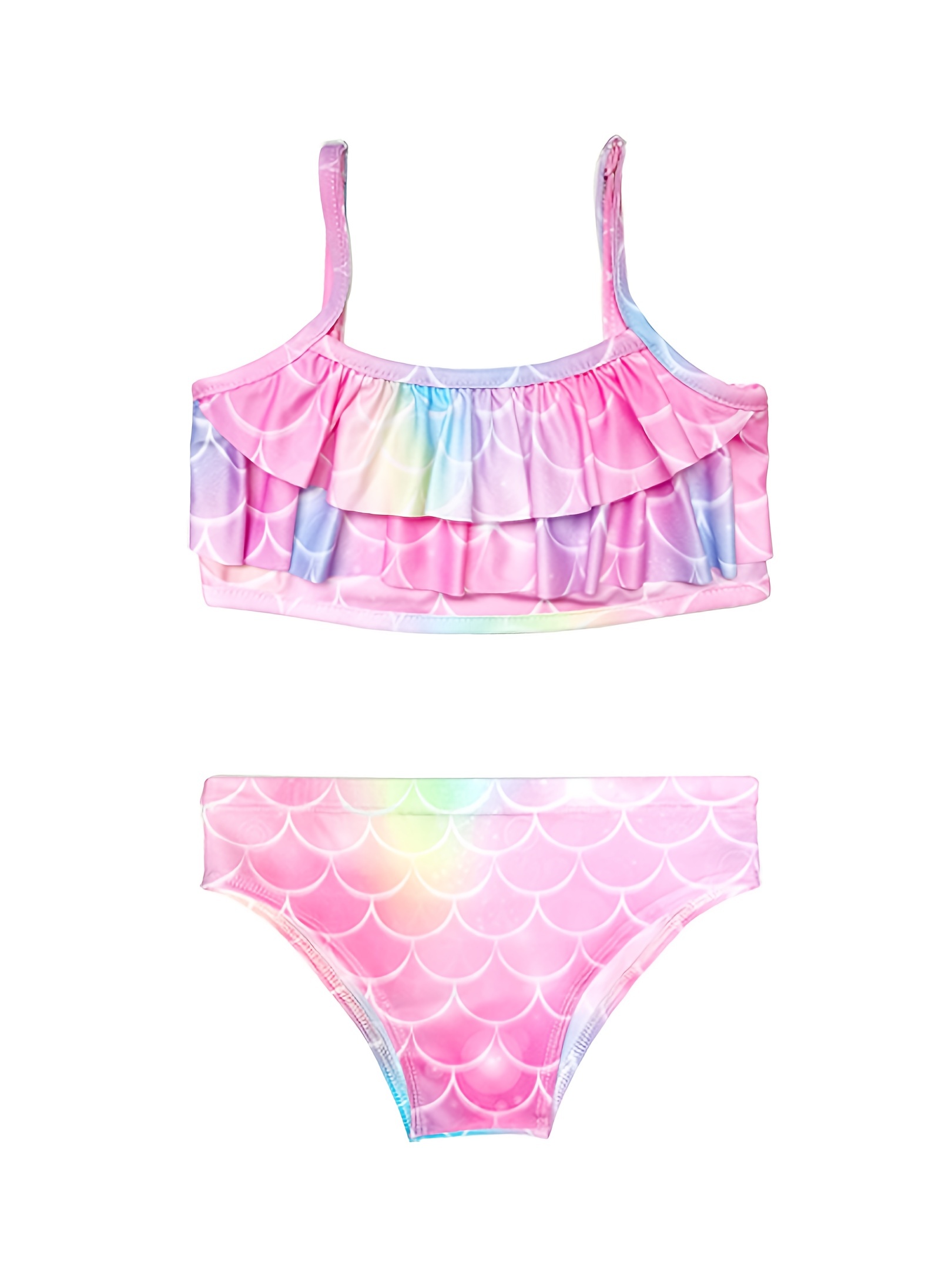 Girls Bikini Swimsuit Mermaid Tails Swimming Princess - Temu Canada