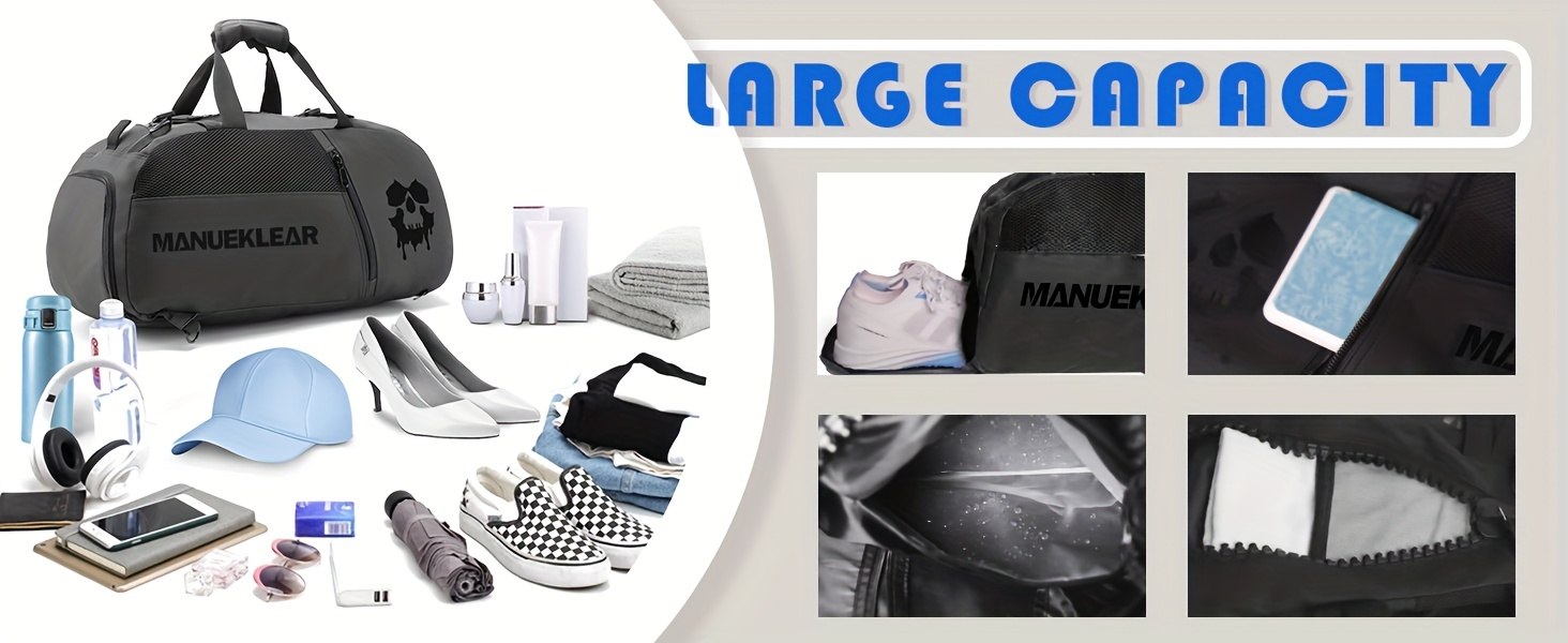 Large Capacity Gym Bag for Women And Men, Travel Handbag with Shoe Compartment, Sports Tote Bag, Sports and fitness bag, outdoor sports bag