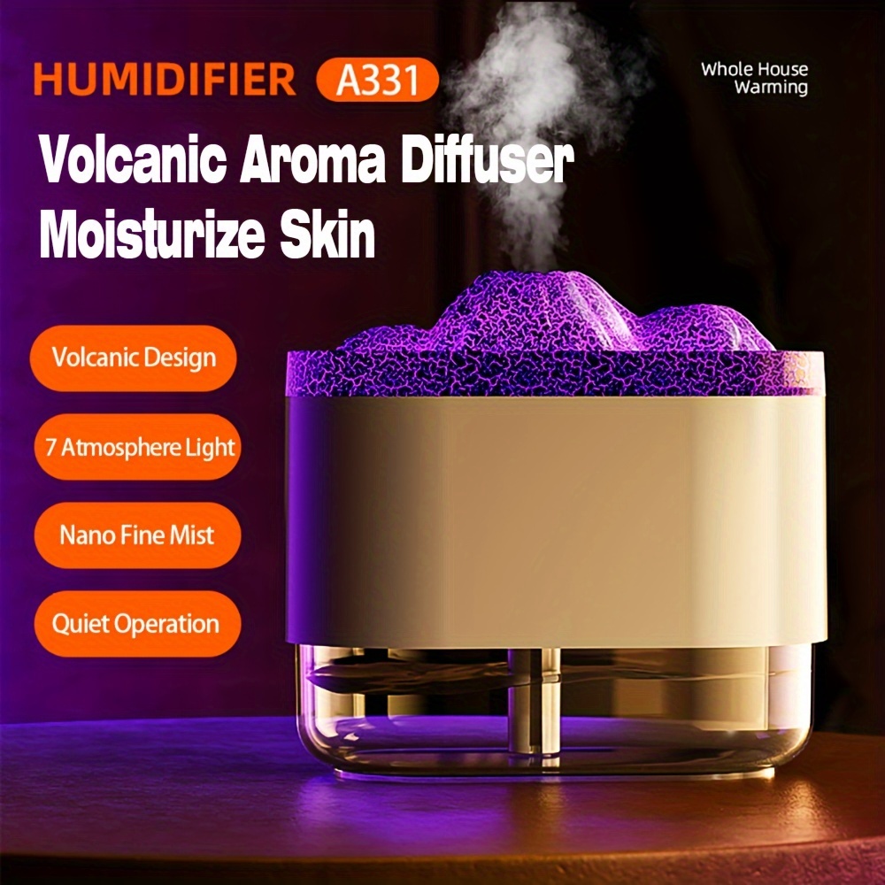 Simulated Flame Humidifier 2023 New Planet/volcano - Temu