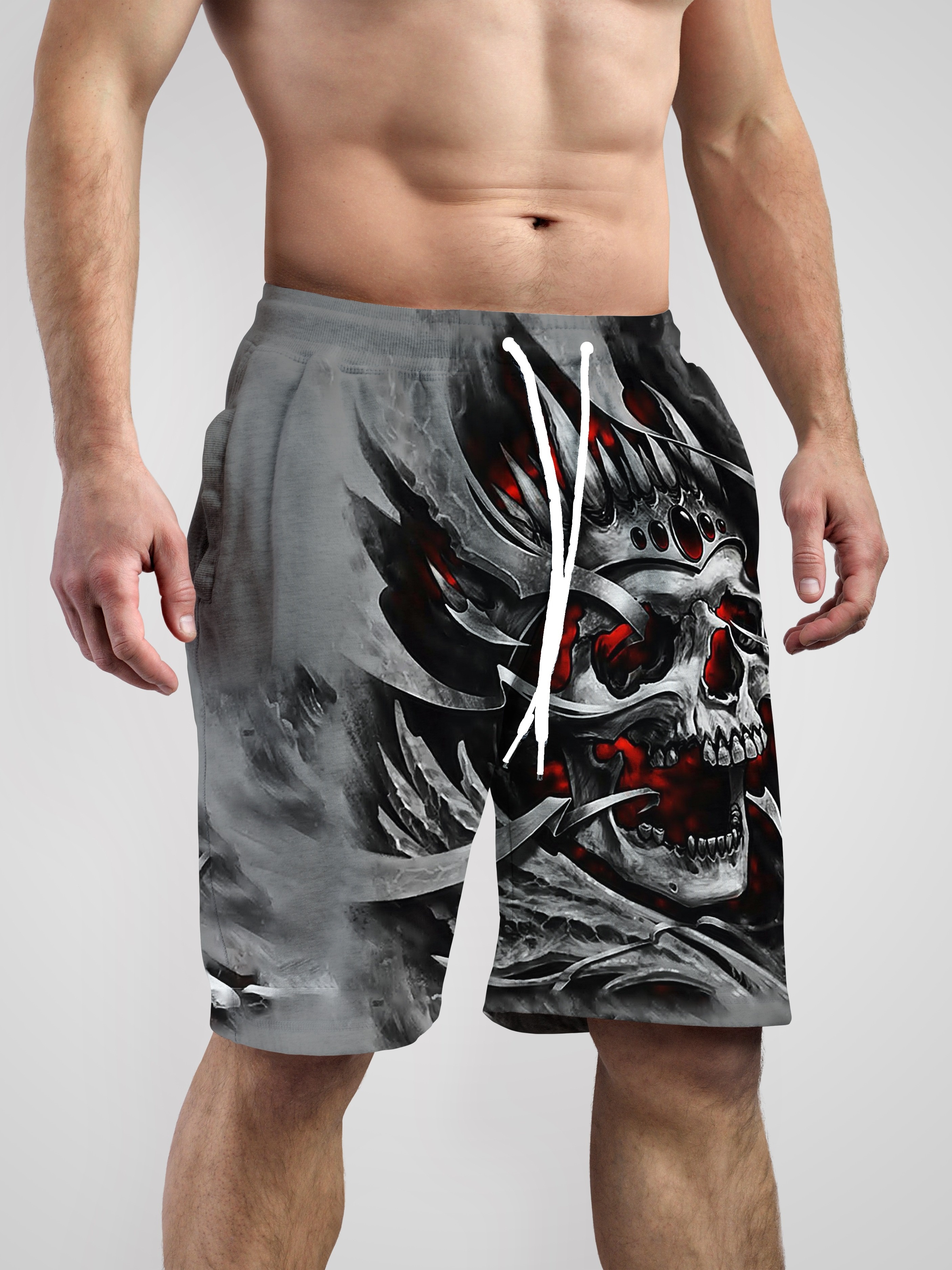 Mens skull board on sale shorts