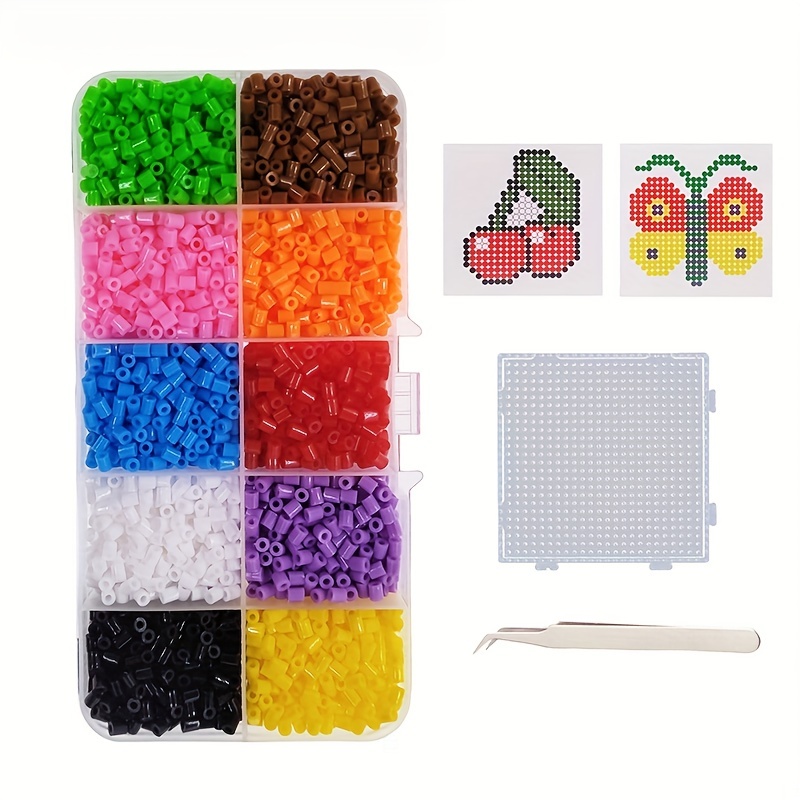48 Colors 5mm Fuse Beads Kit Melting Bead Toy Pixel Art Puzzle DIY 3D  Puzzles Crafts Making Handmade Gift Kids Ironing Beads Set - AliExpress