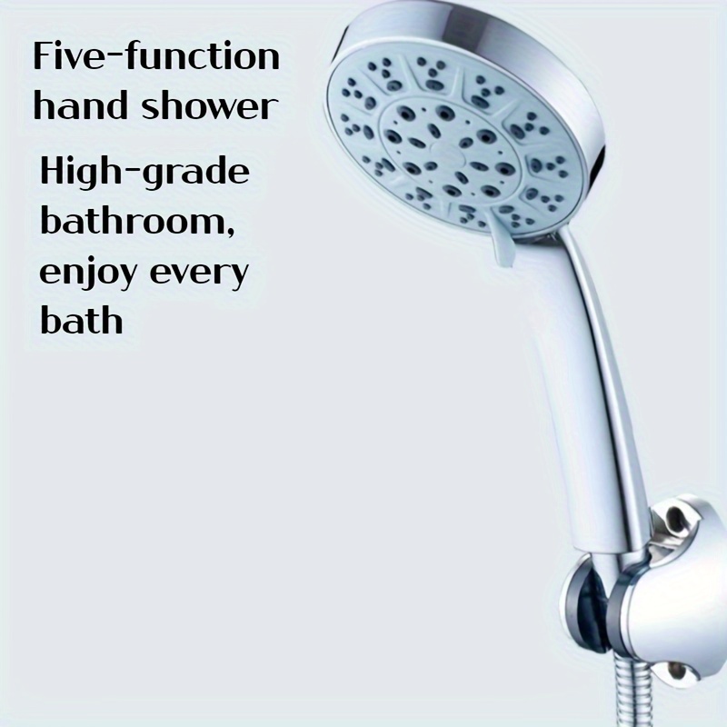 Tête de douche fixe à haute pression, tête de douche fixe de 5,1 pouces, 8  réglages de pulvérisation, tête de douche pour douches à faible débit
