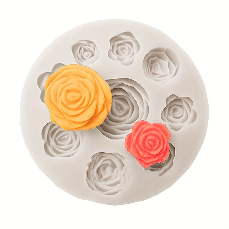 Chocolate Silicone Molds Candy Molds Rose Flower Shape - Temu