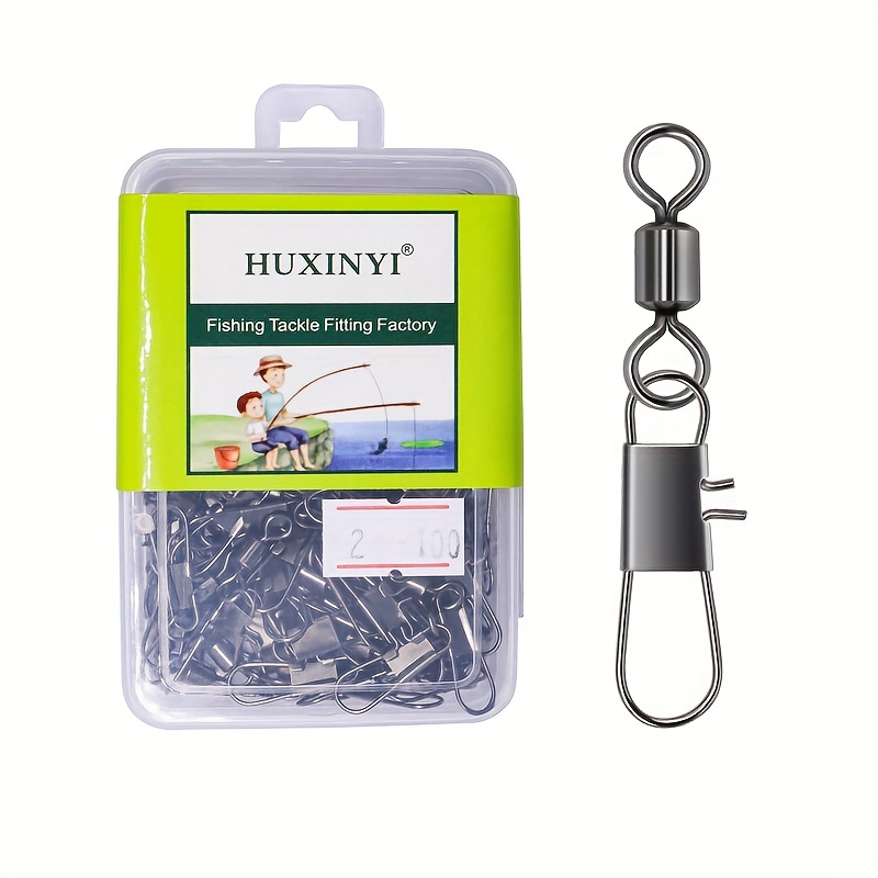 30pcs Eight Figure Ring Connector Swivels Outdoor Fishing