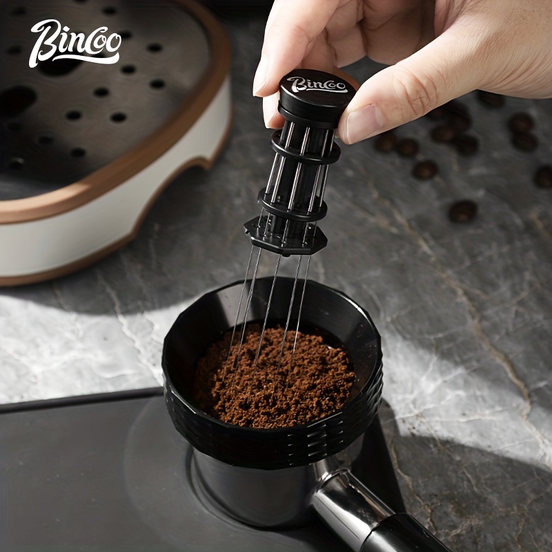 WDT Espresso Distribution Tool Espresso Stirrer Tools for Barista, 0.35mm 7  Needles Espresso Coffee Stirrer with Extra 7 Replaceable Needles, Aluminum