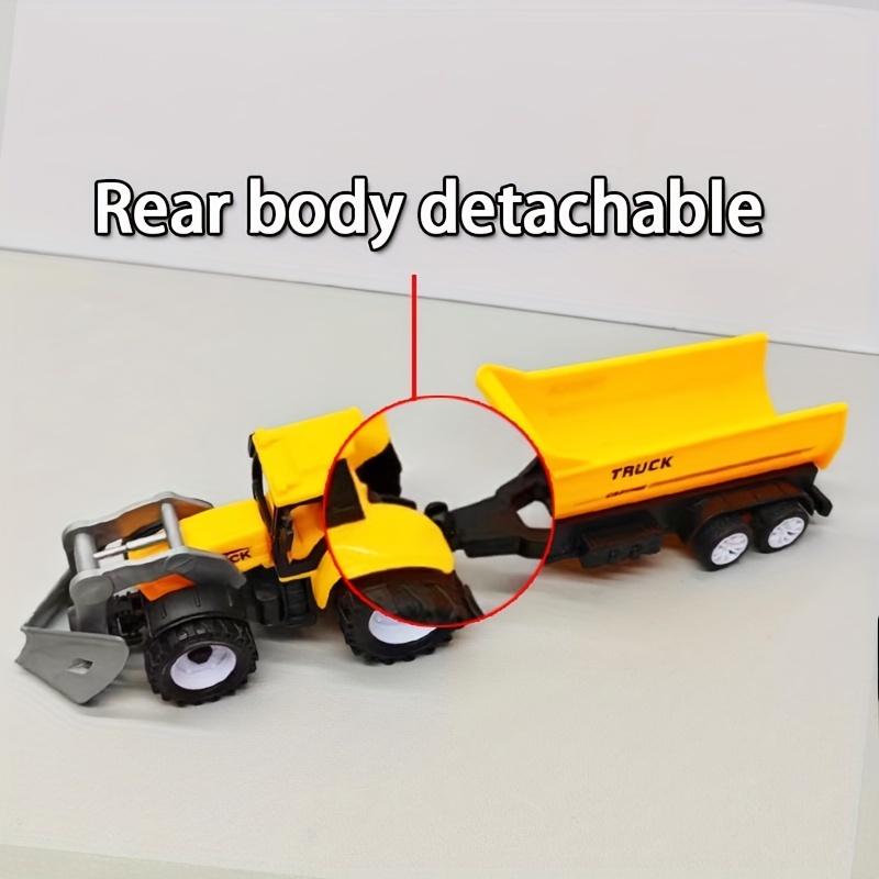 Children's Toy Dump Truck, Wood Hauler Set