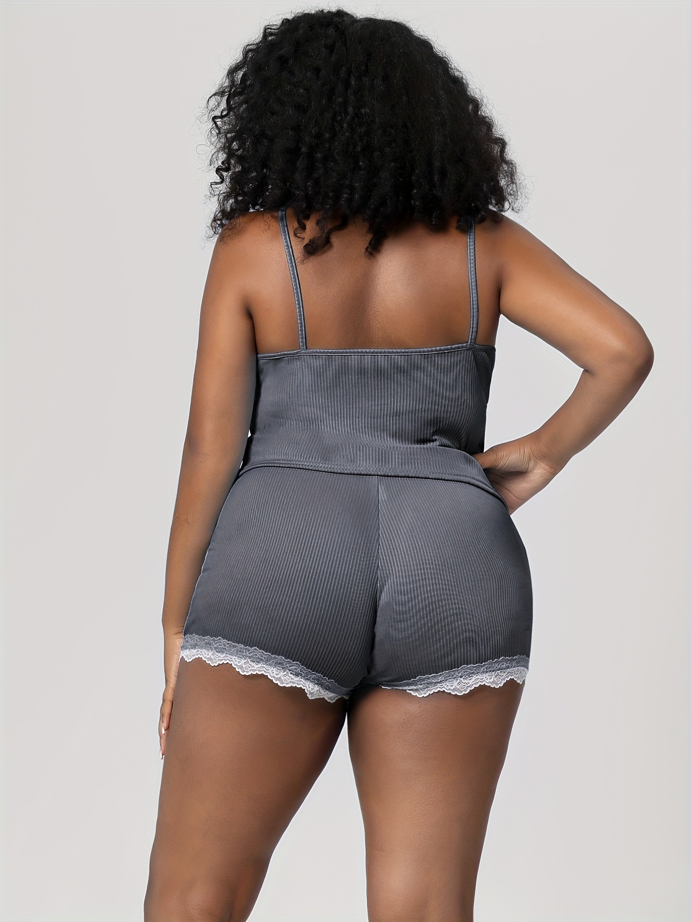 Ribbed Cami Top & Shorts Pajama Set