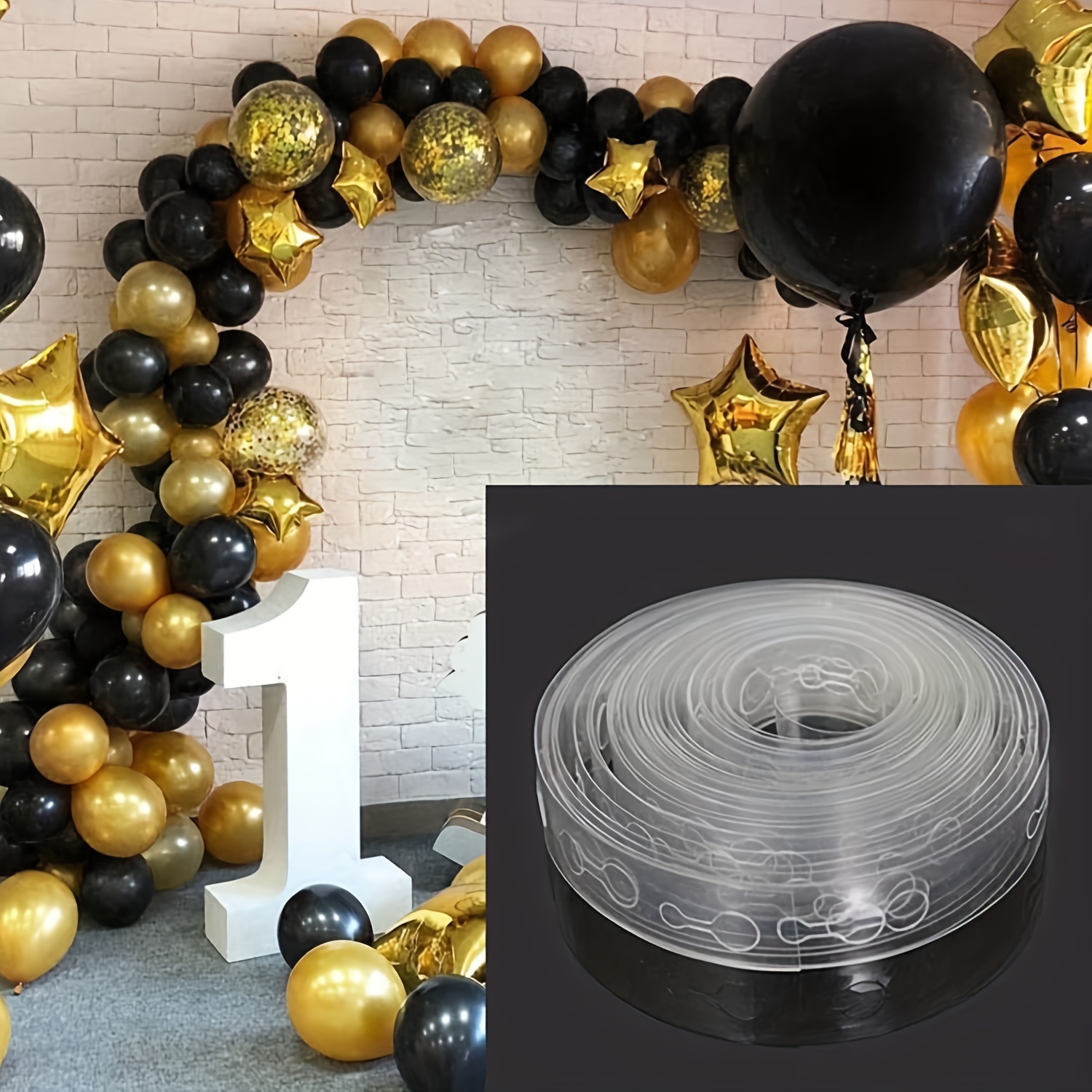 15M Balloon Strip Arch Party Connect Chain Plastic Tape Garland
