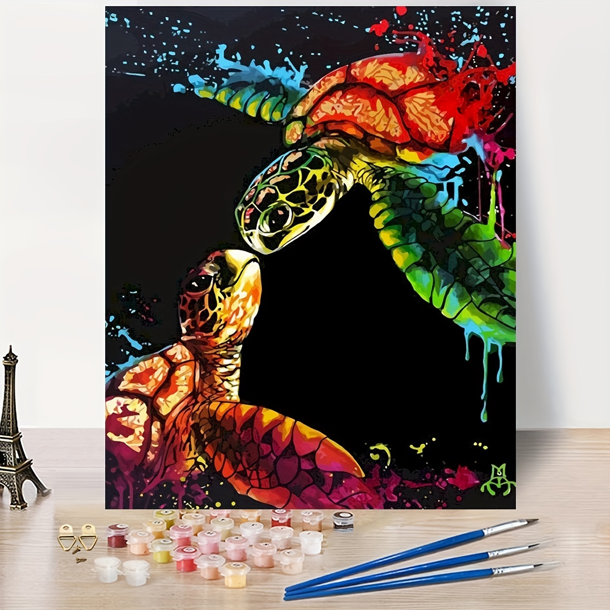 Paint Numbers Adults Turtle Diy Digital Oil Painting Acrylic - Temu