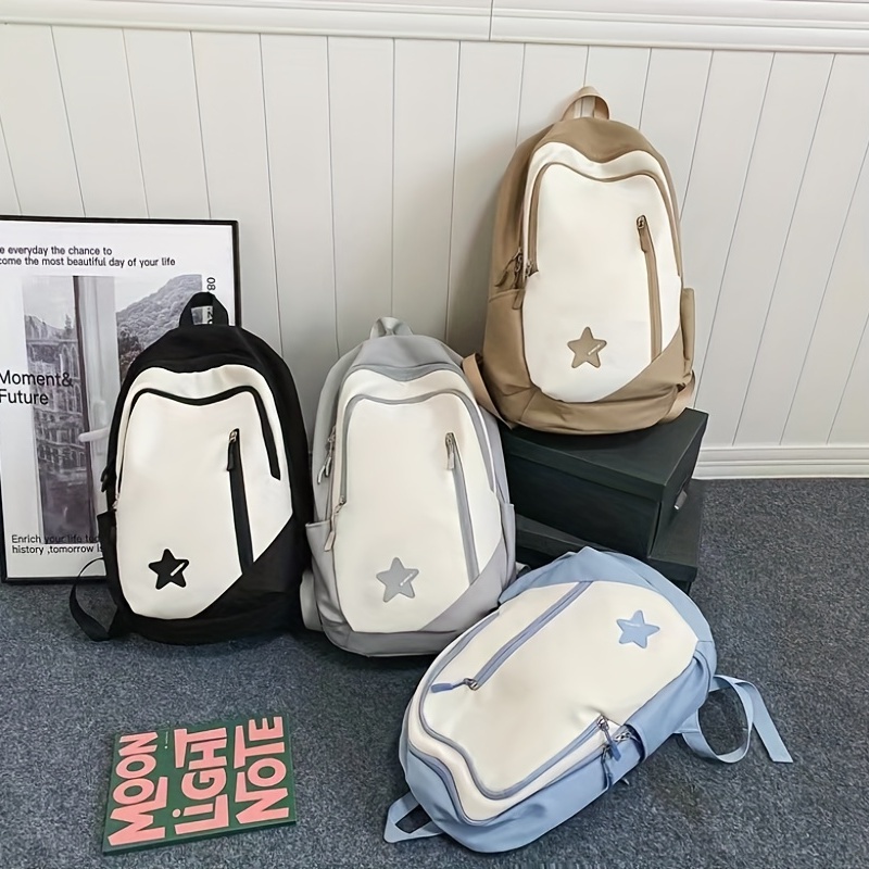 Backpack Student schoolbag Letter casual fashion travel small backpack  Multi-purpose computer bag duffel bag