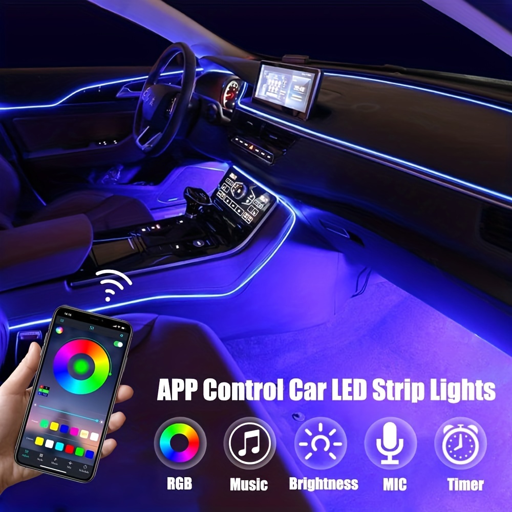 Ambient Light Car Interior RGB LED Strip Light with APP Control