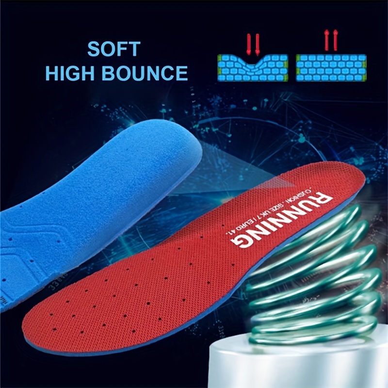 Unisex Sport Insoles Memory Foam Breathable Sweat Absorption - Temu