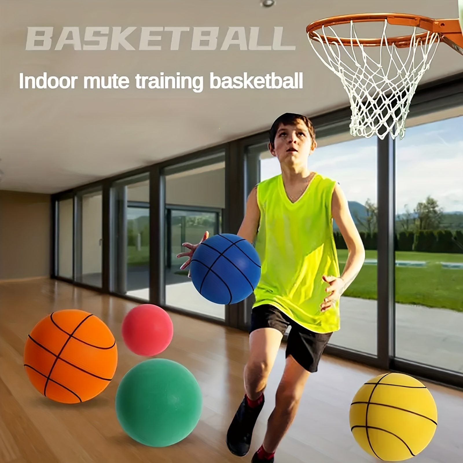 Basket-Ball silencieux facile à saisir, ballon d'entraînement à