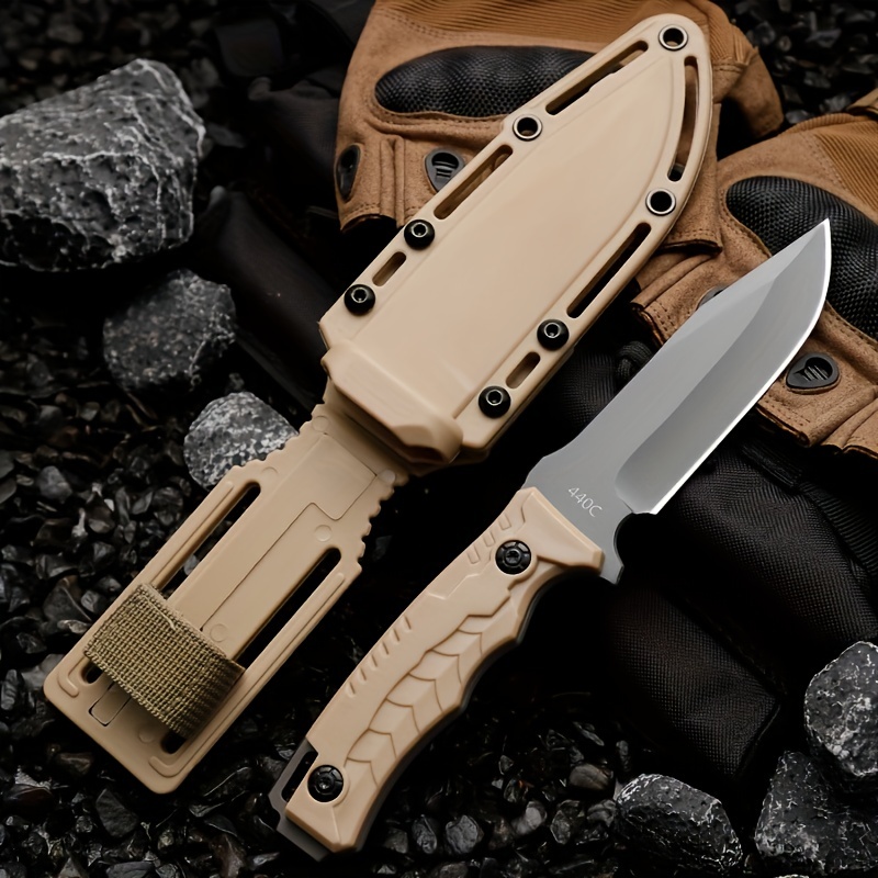 Premium Stainless Steel Tactical Knife Perfect Hunting - Temu