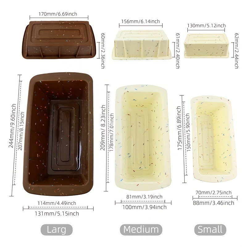Silicone Bread And Loaf Pans, Flexible Silicone Baking Molds Bpa Free & Oven  Safe & Dishwasher Safe