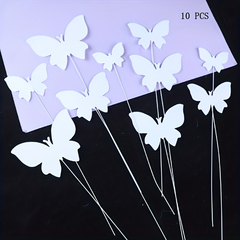 Tomedeks 66 PCS decoration gateau,papillon decoration,papillon decoration  gateau,Pratique et beau, créez une atmosphère, idéal pour décorer des