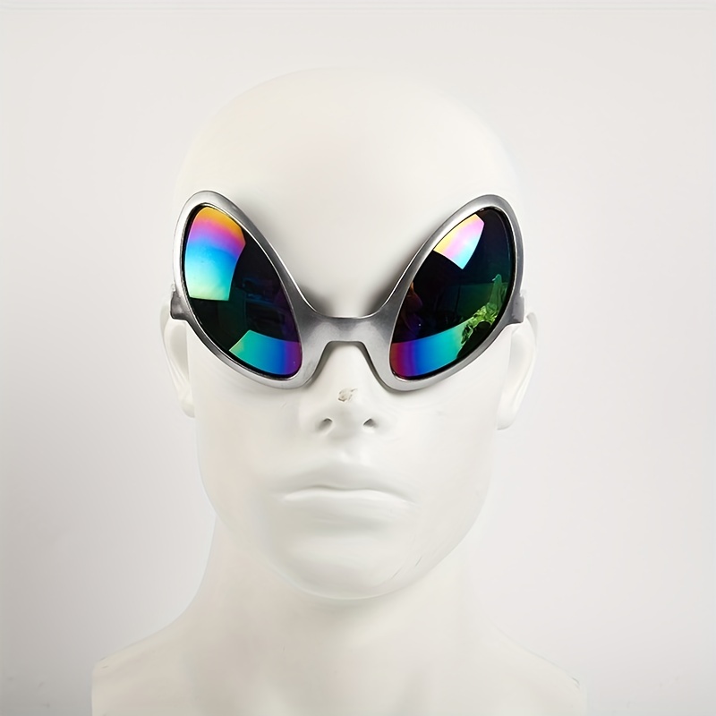 Alien Costume Glasses Novedad Alien Gafas de sol para adultos y Props Party  Marco verde Lente gris jinwen Lentes extraterrestres divertidos