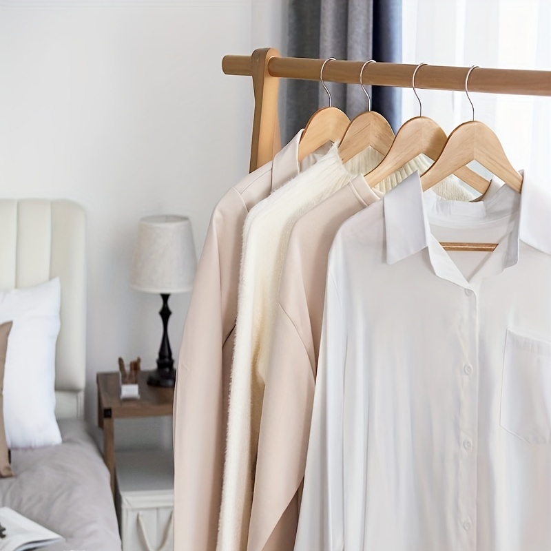 White Wooden Dress-Shirt Hanger