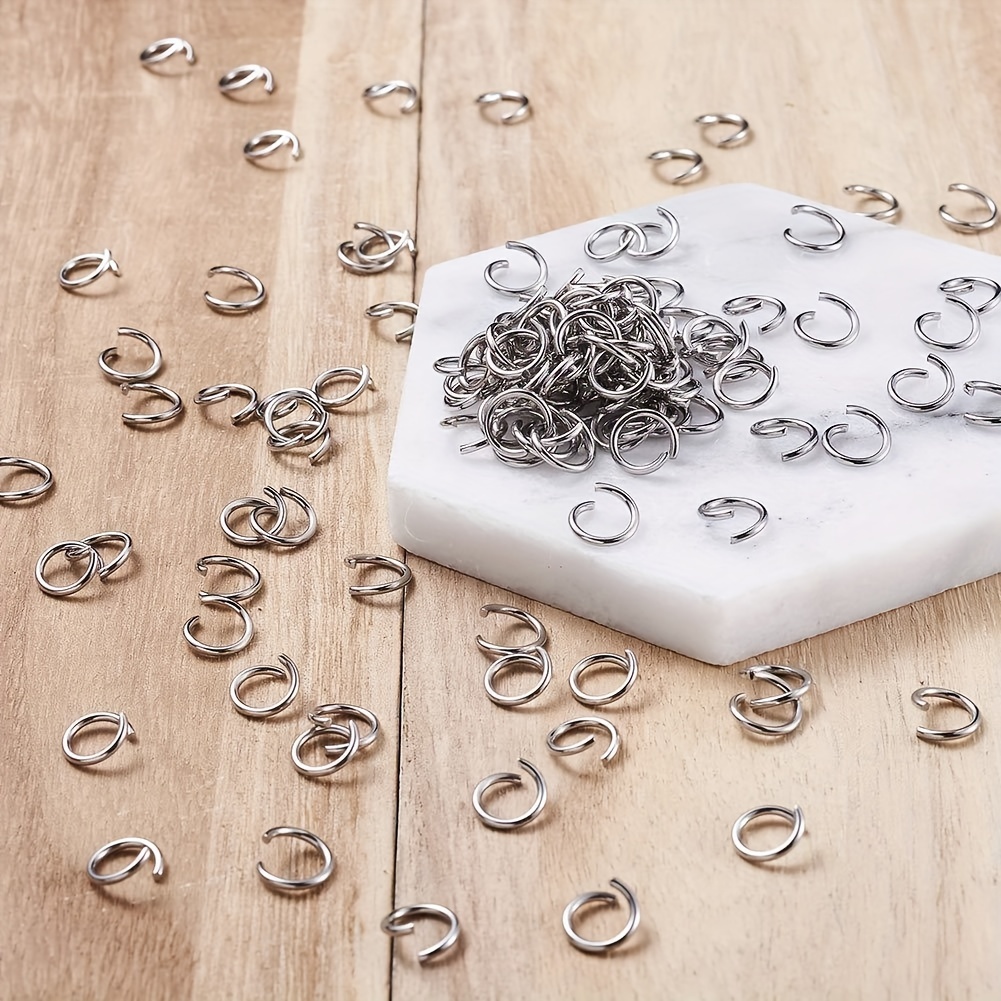 Lot Stainless Steel Open Jump Rings Bracelet Necklace - Temu