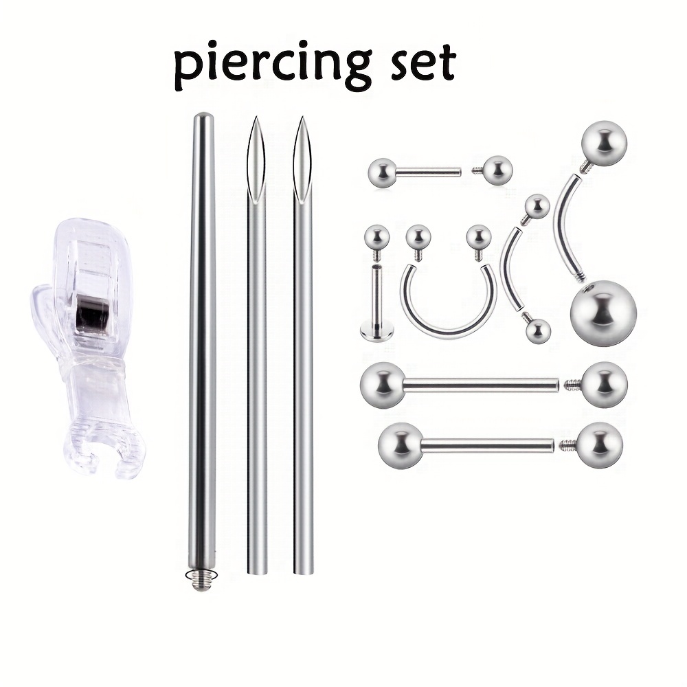 2 Sets Nail Piercing Tool Nail Piercing Kit Nail Piercing Tool