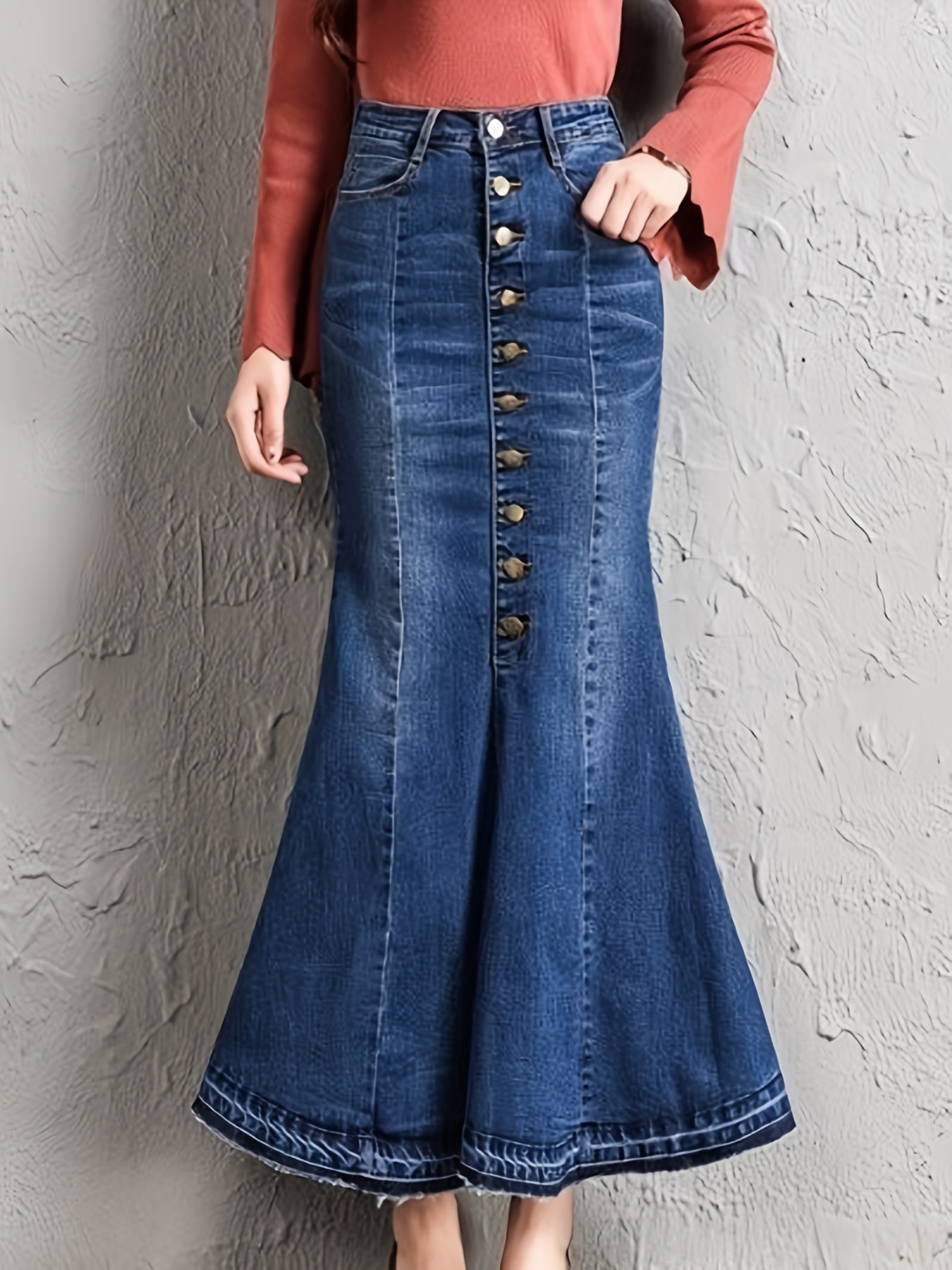 Plain Slant Pockets Pleated Denim Mini Skirt, Preppy Y2k Kpop Style High  Stretch Denim Skirt, Women's Denim Clothing - Temu