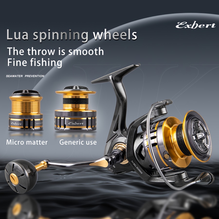 4000 Series Spinning Fishing Reel Metal Spool 6+1bb - Temu Canada