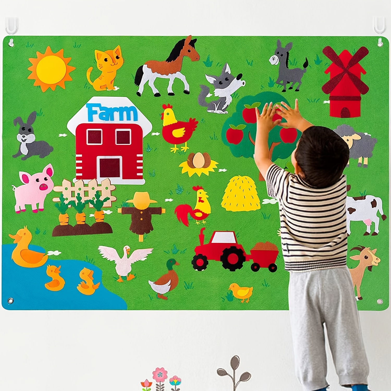Pannello gioco fattoria Montessori - Bambini - Giocattoli - di La