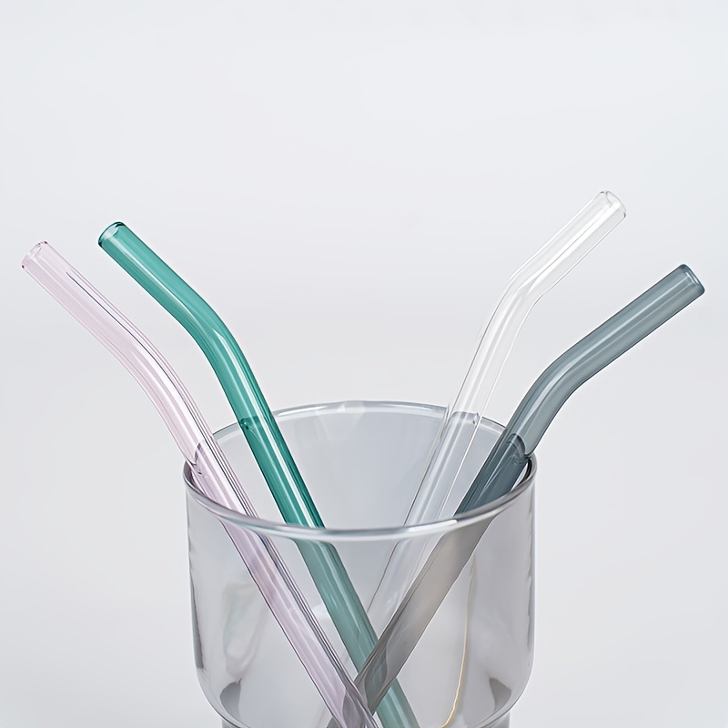 Straw Reusable Glass Straws Glass Drinking Straws With - Temu