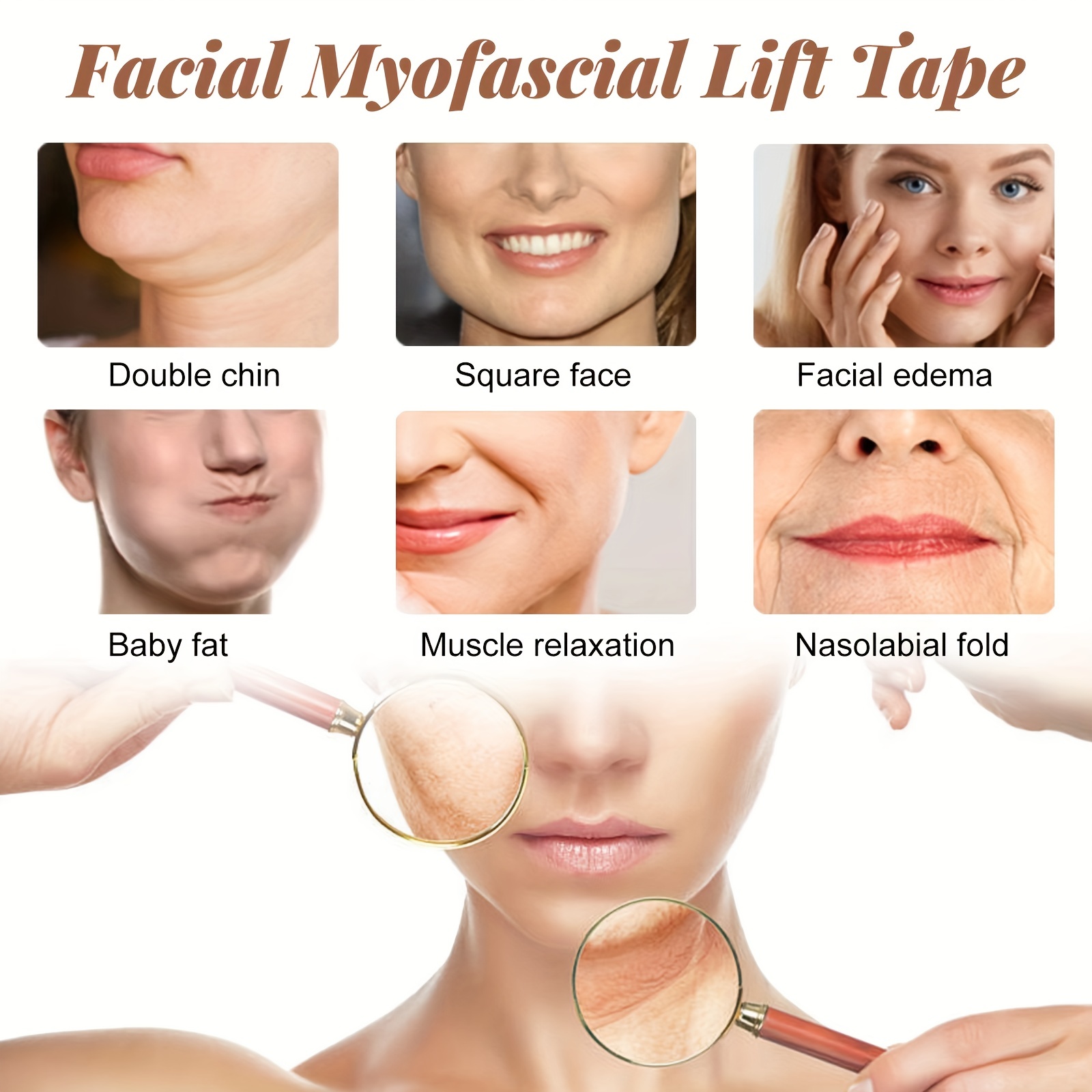 Eelhoe Facial Myofascial Lift Tape V-Shape Face Breathable