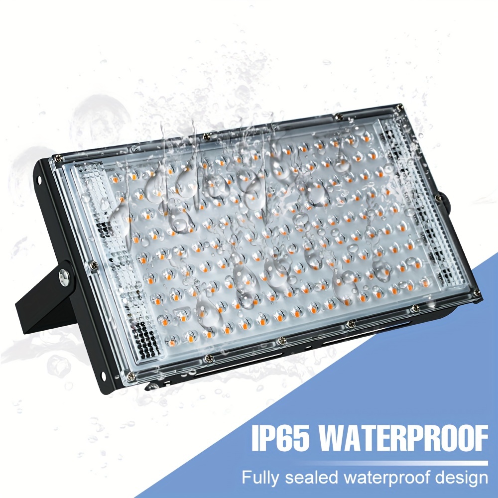 300W Full Spectrum LED Grow Light Waterproof Floodlight Sunlight 110V 220V  US EU