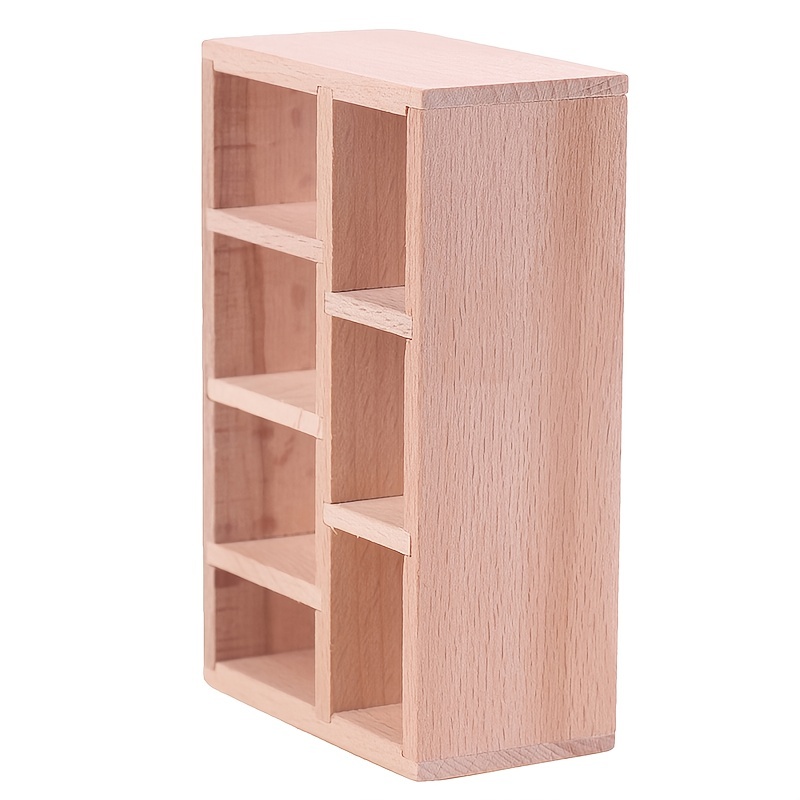 1:12 Dollhouse European Style Storage Cabinet Shelf Display Rack