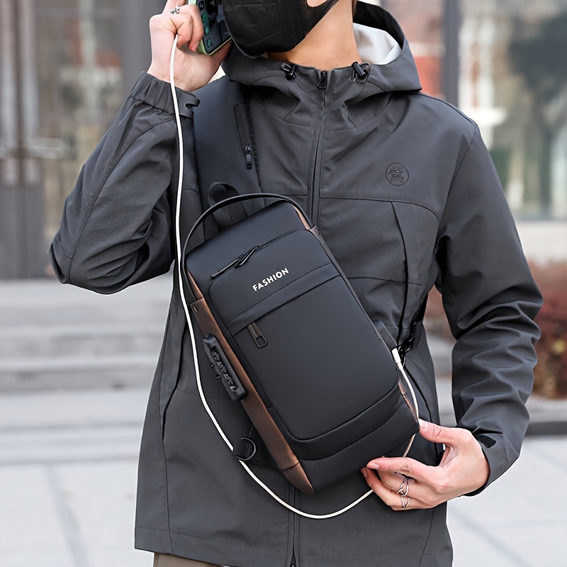 Multifunctional Chest Bag Large Capacity Casual Bag Waist Bag, Men  Messenger Bag Fashion Shoulder Bag - Temu