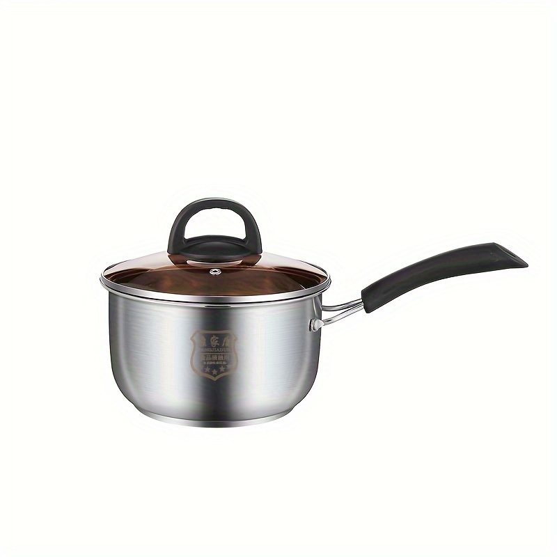 18CM Double Layer Steaming Pot Stainless Steel Saucepan with Steamer Sauce  Pan