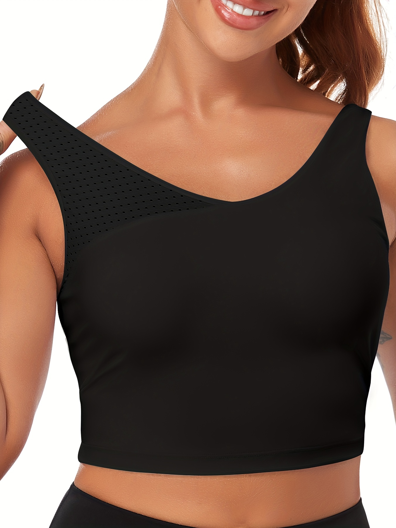 Solid Seamless Tank Top Comfy Breathable Sleeveless Workout - Temu