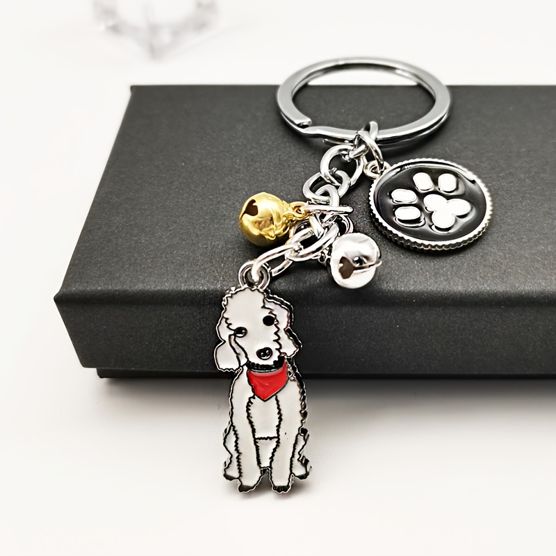 1pc Cartoon Dog Shaped Keychain With Cute French Bulldog Design In