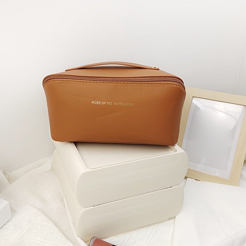 Makeup Bag High Quality White Organ Bag One Large Capacity - Temu