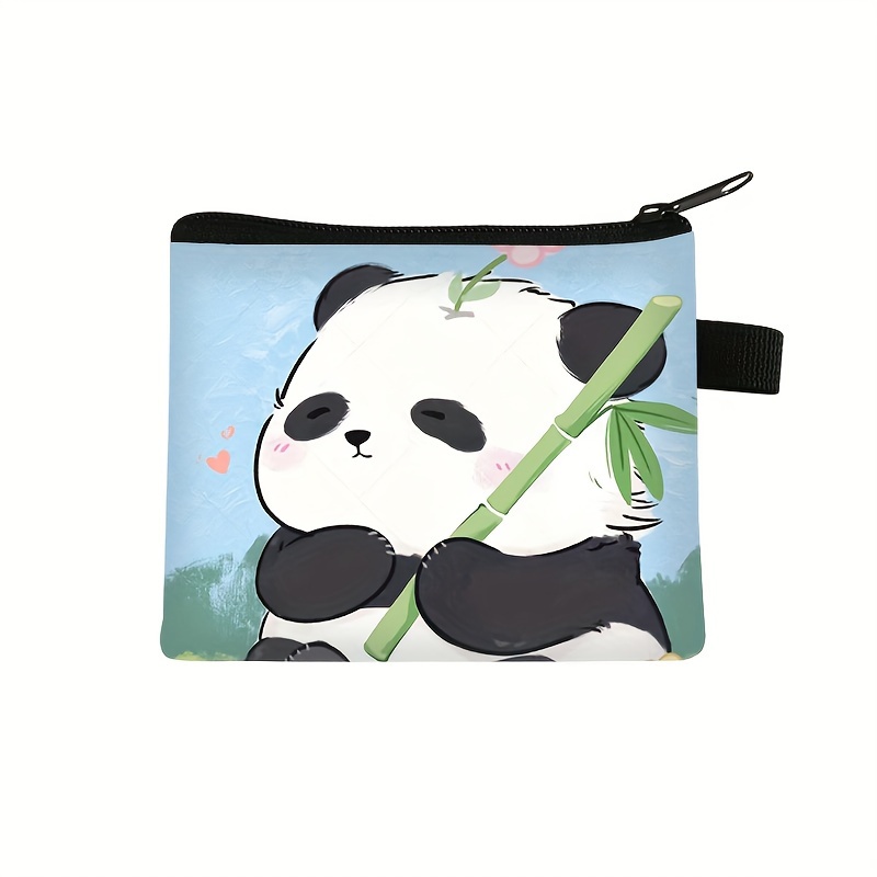 Bolsa De Moedas Com Padrão De Panda De Desenho Animado Kawaii, Bolsa De  Armazenamento Com Zíper De Embreagem, Bolsa Leve E Versátil Para Transporte  - Todas As Bolsas - Temu Portugal