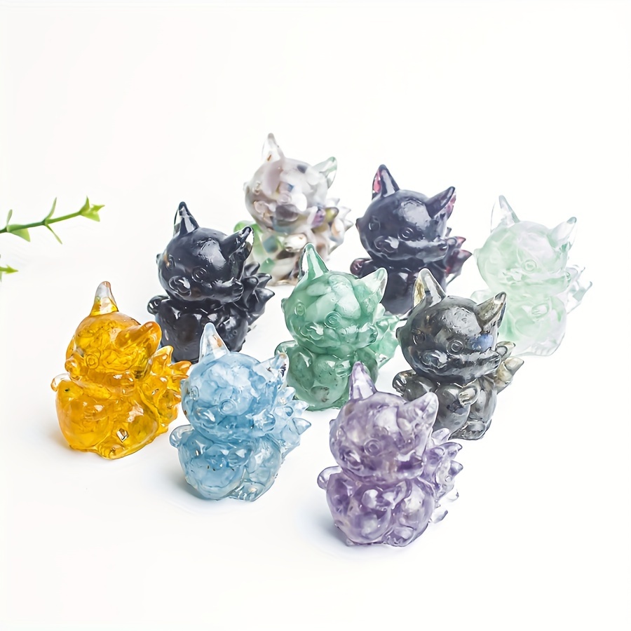 Crystal Resin Fox Decoration Home Decor Interior Accessories