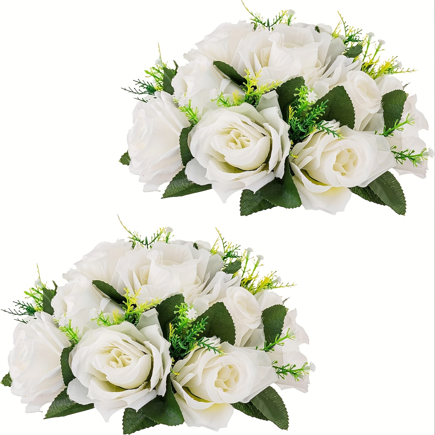 2pcs Bolas Flores Bodas Centros Mesa Rosas Falsas Base Bolas - Temu