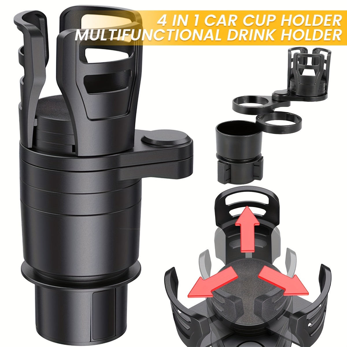 1 Car Cup Holder Expander Adapter Universal Car Drink Bottle - Temu