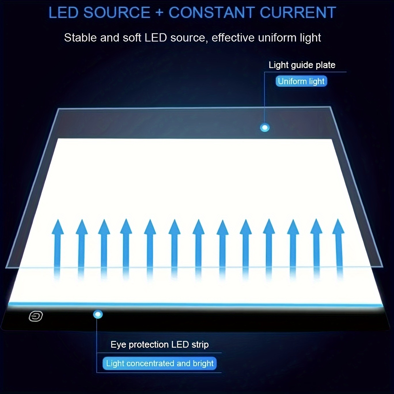 A5 Led Drawing Copy Board Kids Toy To Draw 3 Level Dimmable - Temu